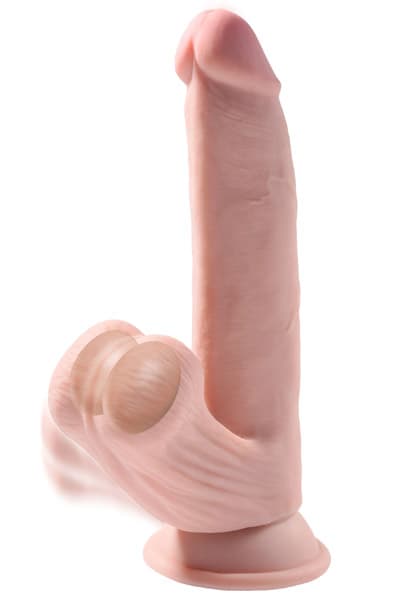 King Cock 3D Swinging Balls 20cm Dildo