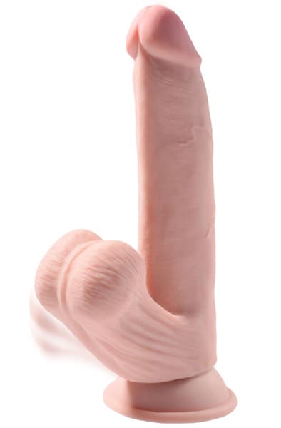 King Cock 3D Swinging Balls 20cm Dildo