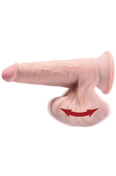 King Cock 3D Swinging Balls 23cm Dildo