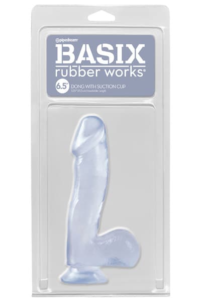 Dong With Suction Cup Transparent 16,5 cm Dildo