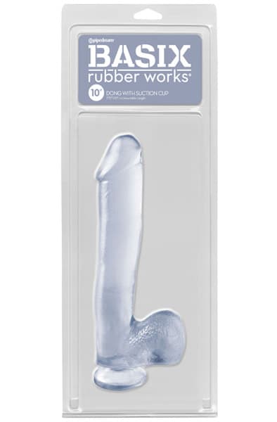 Dong With Suction Cup Transparent 25 cm Dildo