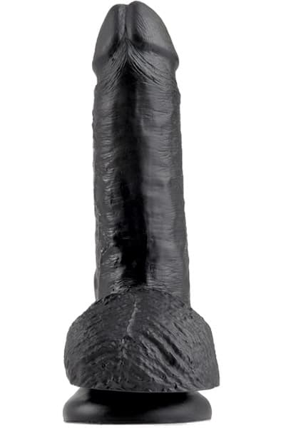 Pipedream King Cock With Balls Black 18 cm Dildo
