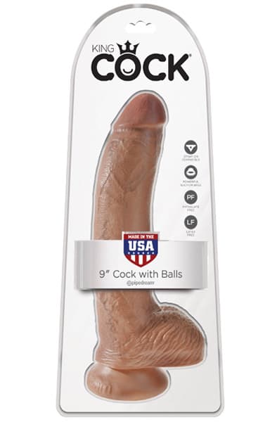 Pipedream King Cock With Balls Tan 26 cm Dildo