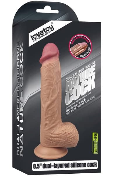 Lovetoy Dual-Layered Silicone Dildo 21,5 cm Dildo