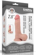 Miniatyrbild 3 av 3: Lovetoy Sliding Skin Dual Layer Dong 19,5 cm Dildo
