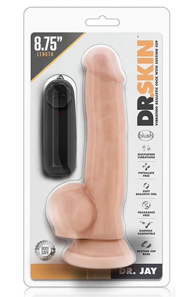 Dr. Skin Dr. Jay Vibrating Cock 22cm Vibrerende dildo