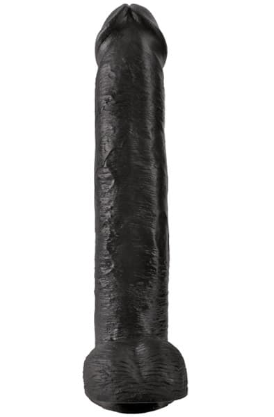 Pipedream King Cock With Balls Black 38 cm XL dildo
