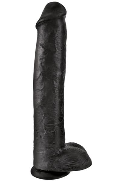 Pipedream King Cock With Balls Black 38 cm XL dildo