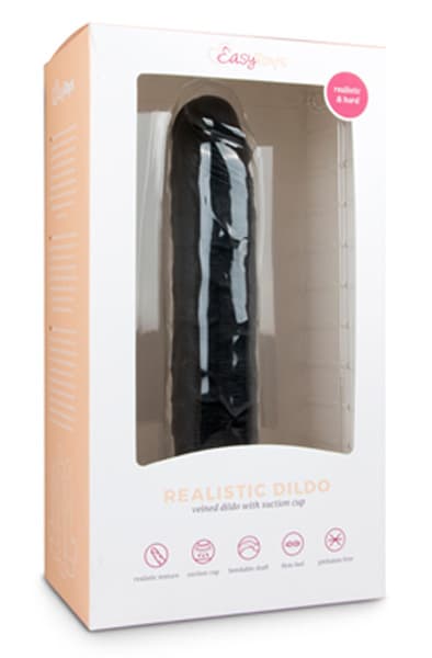 Easytoys Realistic Dildo Black 28,5 cm XL dildo