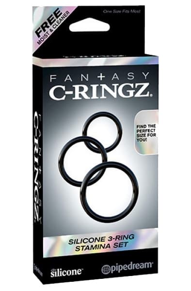 Pipedream Silicone 3-ring Stamina Set Penisrengas paketti