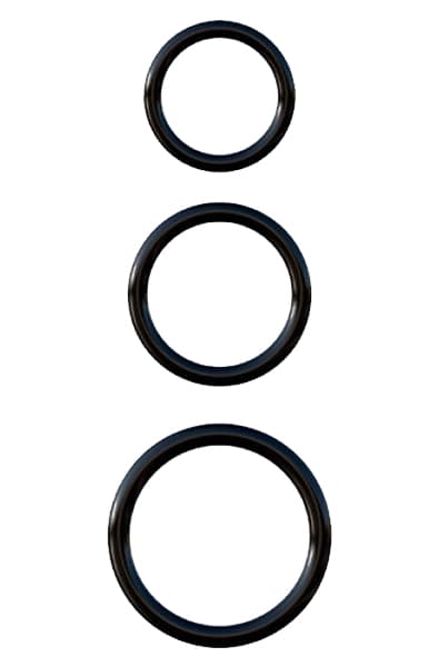 Pipedream Silicone 3-ring Stamina Set Penisrengas paketti