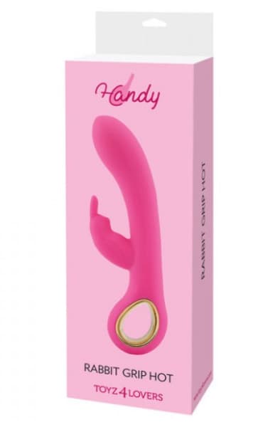 TOYZ4LOVERS Vibrator Rabbit Grip Hot Pink Rabbitvibrator