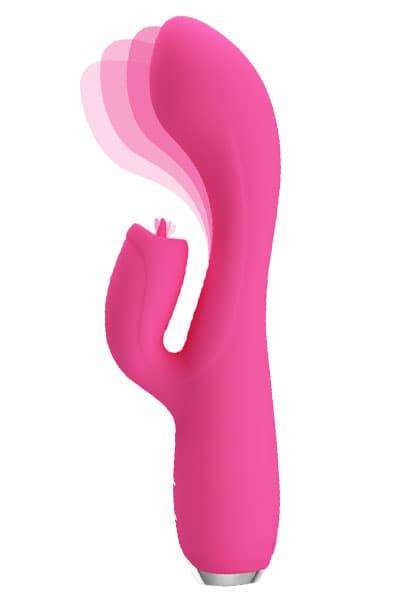 Pretty Love Doreen Pink Rabbit vibrator med roterende tunge