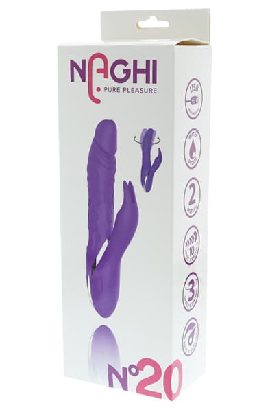Naghi No.20 Rechargeable Duo Vibrator Rabbitvibrator