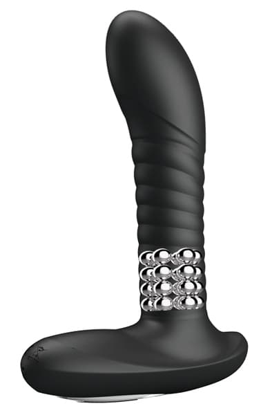 Pretty Love Massager Rotation & Vibrating Function Black Fjernstyret apparat til prostatamassage