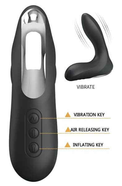 Pretty Love Anal Stimulator Leonard Black