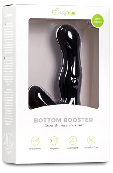 Easytoys Black Silicone Perineum Tickler Prostatavibrator