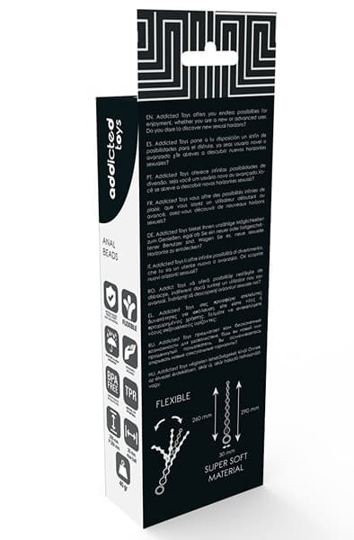 Addicted Toys Anal Beads Black 26 cm Anal beads
