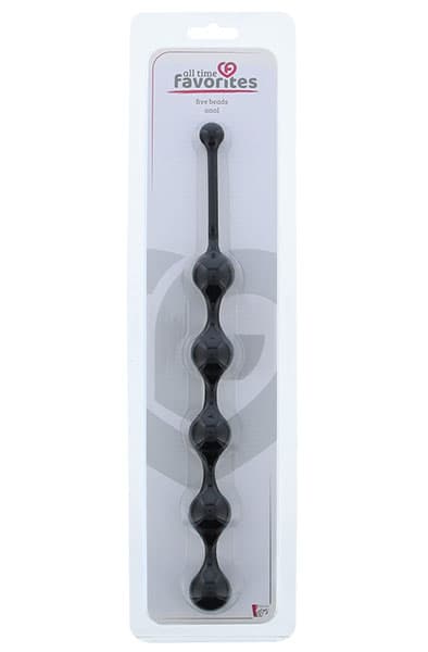 Dream Toys Five Beads Anal Black Analkuler