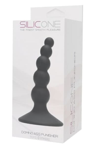 TOYZ4LOVERS Domino Ass Punisher Silicone Black Analplugg
