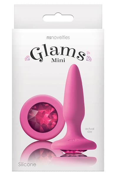 NS Novelties Glams Mini Rainbow Gem Pink Analplugg