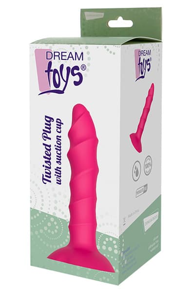 Dream Toys Twisted Plug With Suction Cup Analplugg