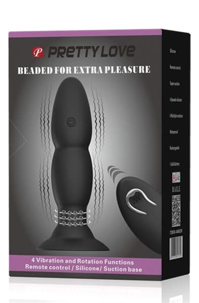 Pretty Love Anal Plug 4 Vibration and Rotation Analplug med vibrator
