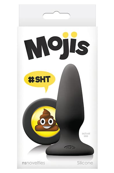 NS Novelties Mojis Sht Medium Black Analplug
