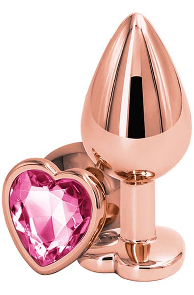 Rose Gold Pink Heart Medium