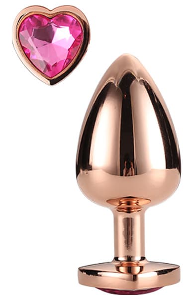 Gleaming Love Rose Gold Plug Small