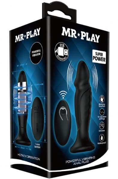Mr. Play Powerful Vibrating Anal Plug Analplugg med vibrator