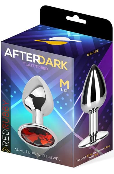 Afterdark Red Rubby Anal Plug M