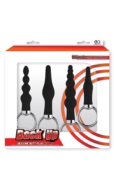 NMC Back Up Butt Plug Kit Black Anaplugger pakke