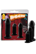 Miniatyrbillede 2 af 2: Evil Dark Anal Plug Set Analplug pakke