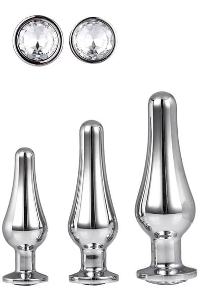 Dream Toys Gleaming Love Pleasure Set Silver Anaplugger pakke
