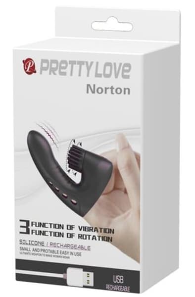 Pretty Love Norton Fingertip Vibration & Rotation Fingervibrator