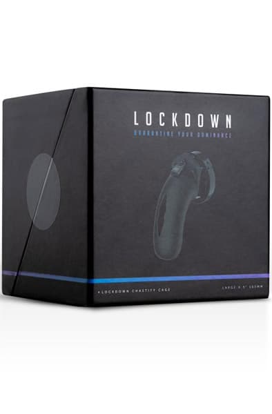 Lockdown Chastity Cage Large Siveyshäkki