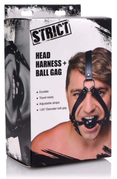 Strict Head Harness With Ball Gag Harness med gagball