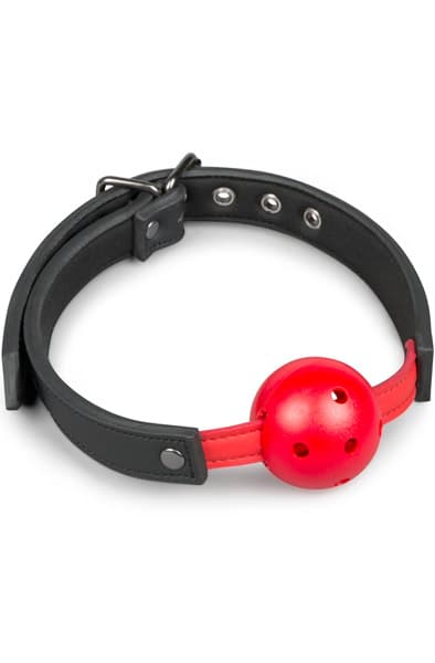 Easytoys Ball Gag With PVC Ball Red Gagball