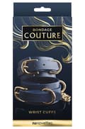 Miniatyrbild 2 av 2: Bondage Couture Hand Cuff Blue Handbojor