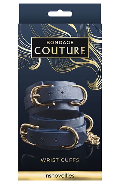 Bondage Couture Hand Cuff Blue Handbojor
