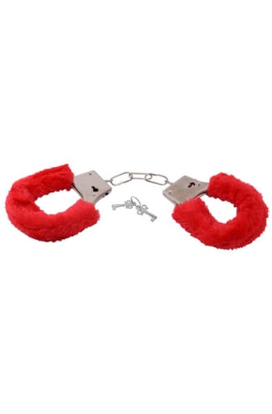TOYZ4LOVERS Furry Handcuffs Red