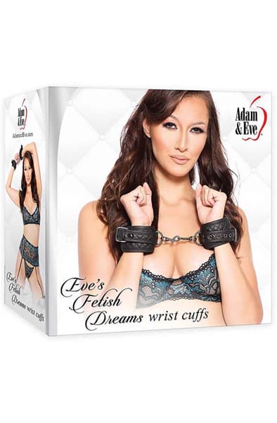Adam And Eve Fetish Dreams Wrist Cuffs Black Håndjern