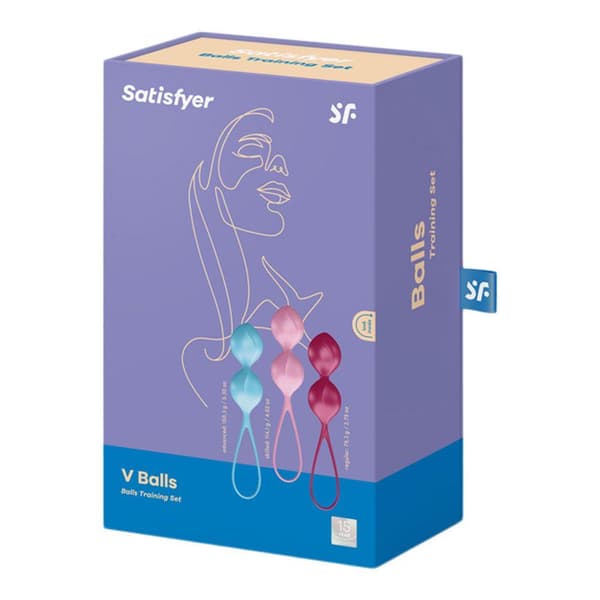 Satisfyer V Balls - Bäckenbottenkulor   - Set