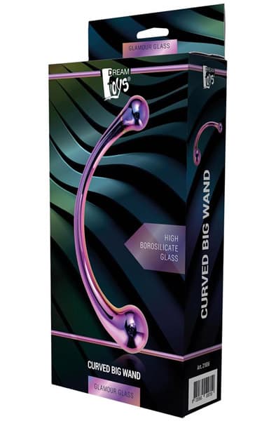 Dream Toys Glamour Glass Curved Big Wand Glassdildo