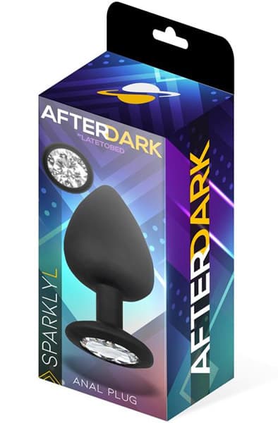 Afterdark Sparkly Butt Plug Silicone L Analplugg