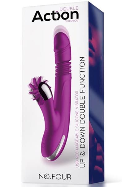 No. Four Up & Down Vibrator With Rotating Wheel Vibrator med licking wheel