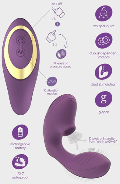 Double Orgasm Clitoral & G-spot Stimulator Klitorissimulator