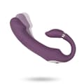 Miniatyrbild 1 av 2: Dual Motor Bendable Stay In Place Vibrator - Purple