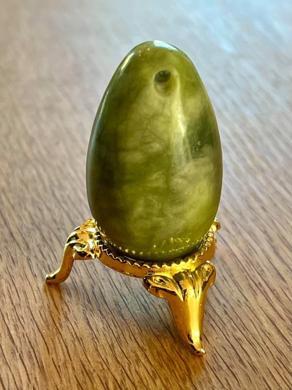 Yoni ägg Aventurin, Grön mini 30x20mm AAA 1 styck